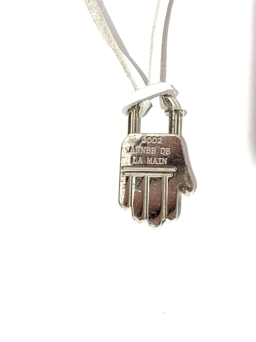 HERMES◇カデナ/ネックレス/SILVER/SLV/トップ有/中古/ブランド 