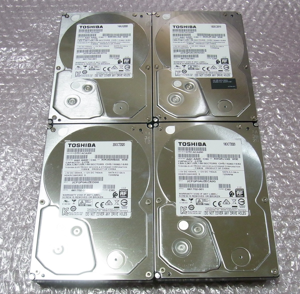 2TB com: RPM 3.5 Hard Drive SATA Digital Western Seagate WD 
