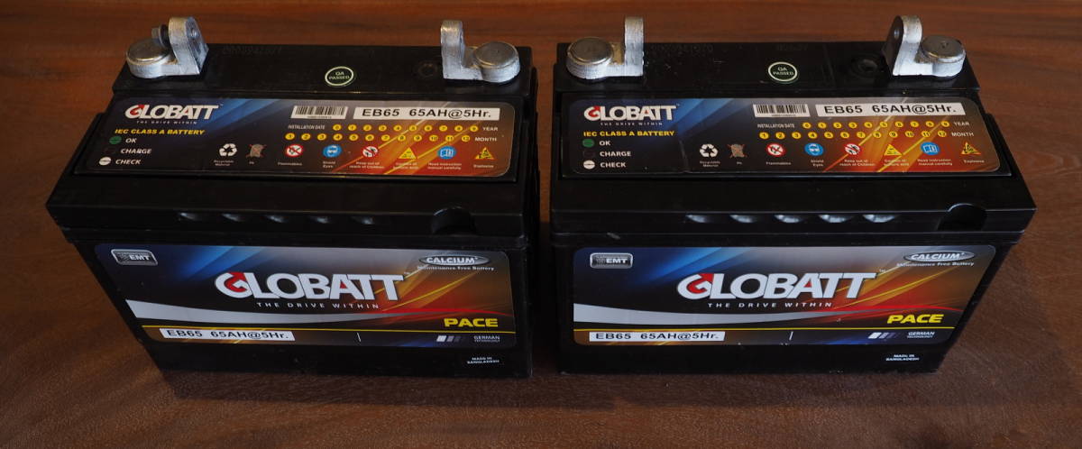 グロバット　GLOBAT バッテリー　eb65相当×2個セット　24Vを出せます。