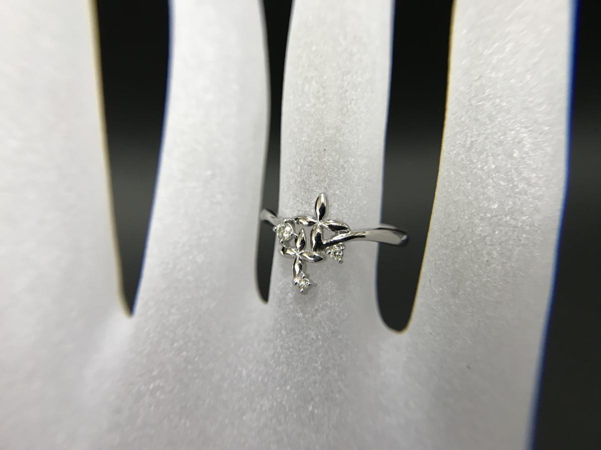 【値下げ交渉あり】K14WG　ダイヤリング　サイズ14号　送料無料　ｃｔ刻印無し_6