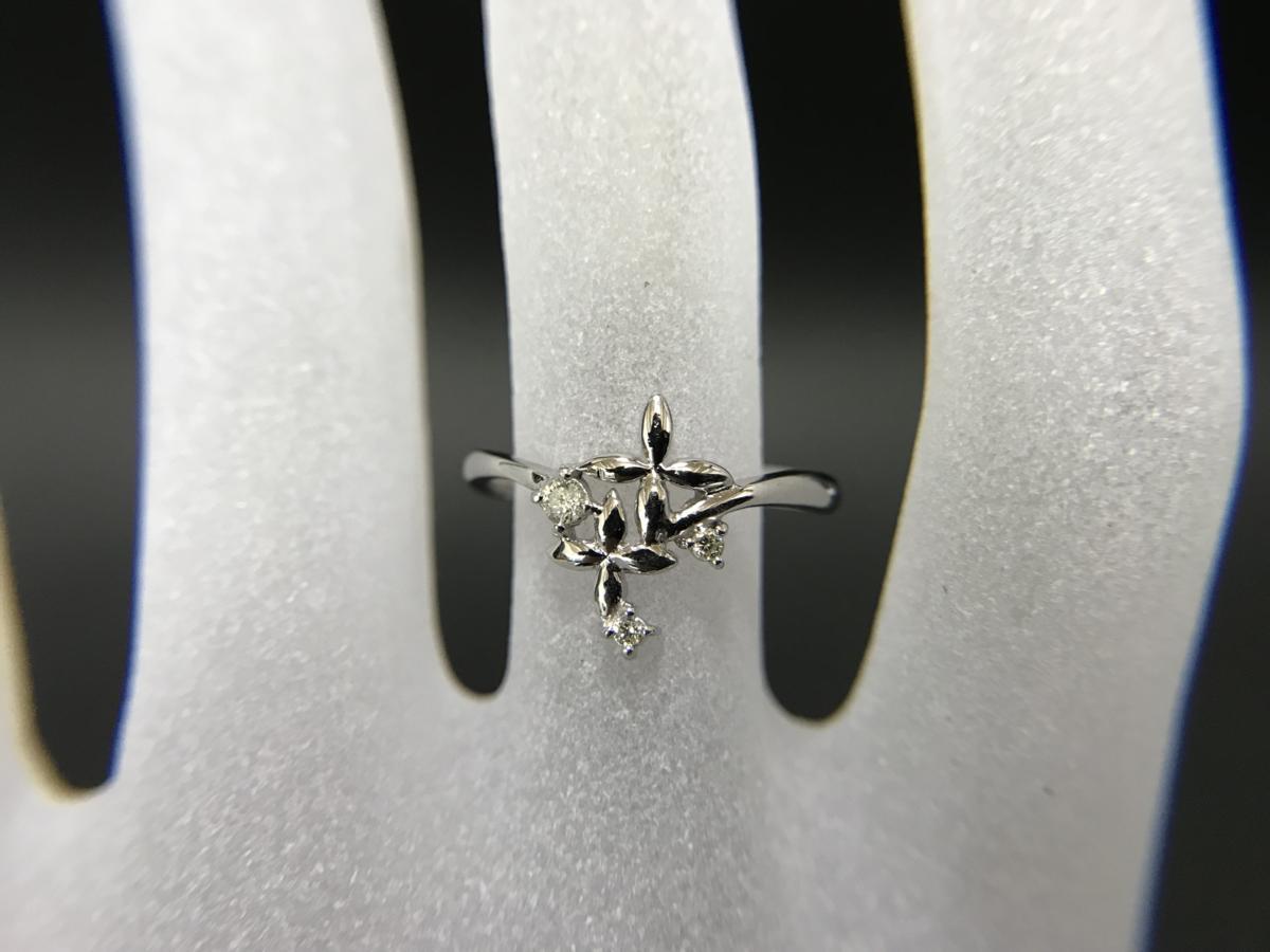 【値下げ交渉あり】K14WG　ダイヤリング　サイズ14号　送料無料　ｃｔ刻印無し_7