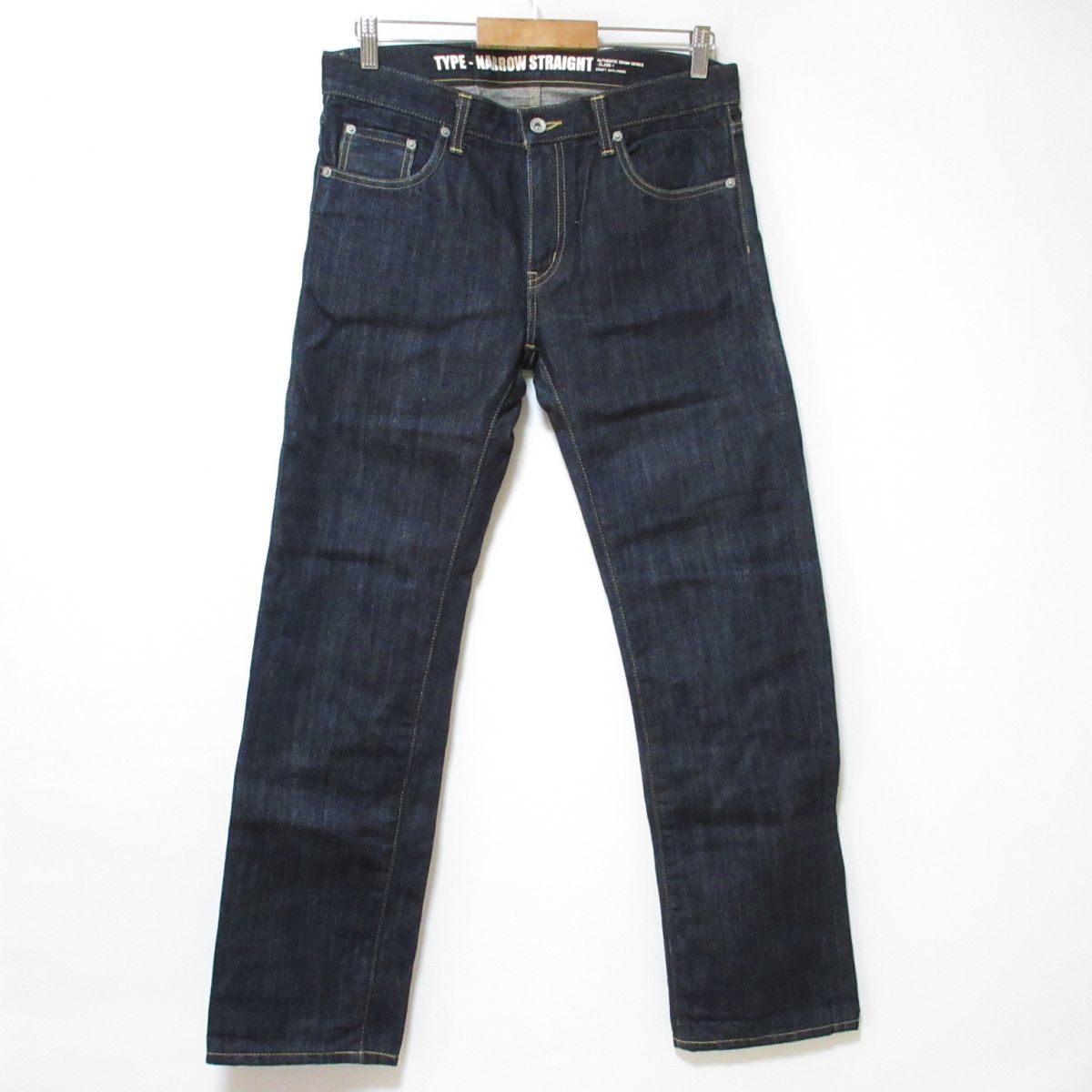 美品 NEIGHBORHOOD ネイバーフッド NARROW STRAIGHT リジッド ナロー 14OZ デニムパンツ ジーンズ インディゴ M 112DCNH-PTM03 032