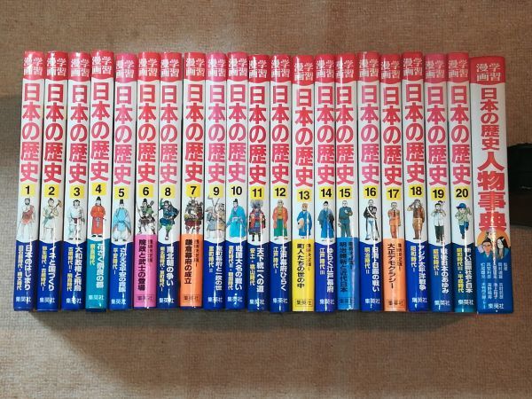 21冊 集英社版・学習漫画 日本の歴史 全20巻+別巻・人物事典