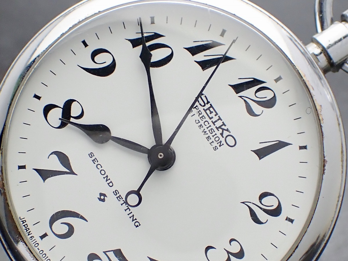 か*ち様 稼動品　SEIKO プレシジョン懐中時計 21石　昭和52年熊本鉄道管 SEIKO 稼動品 プレシジョン懐中時計 21石 昭和52年熊本鉄道管理局 鉄道