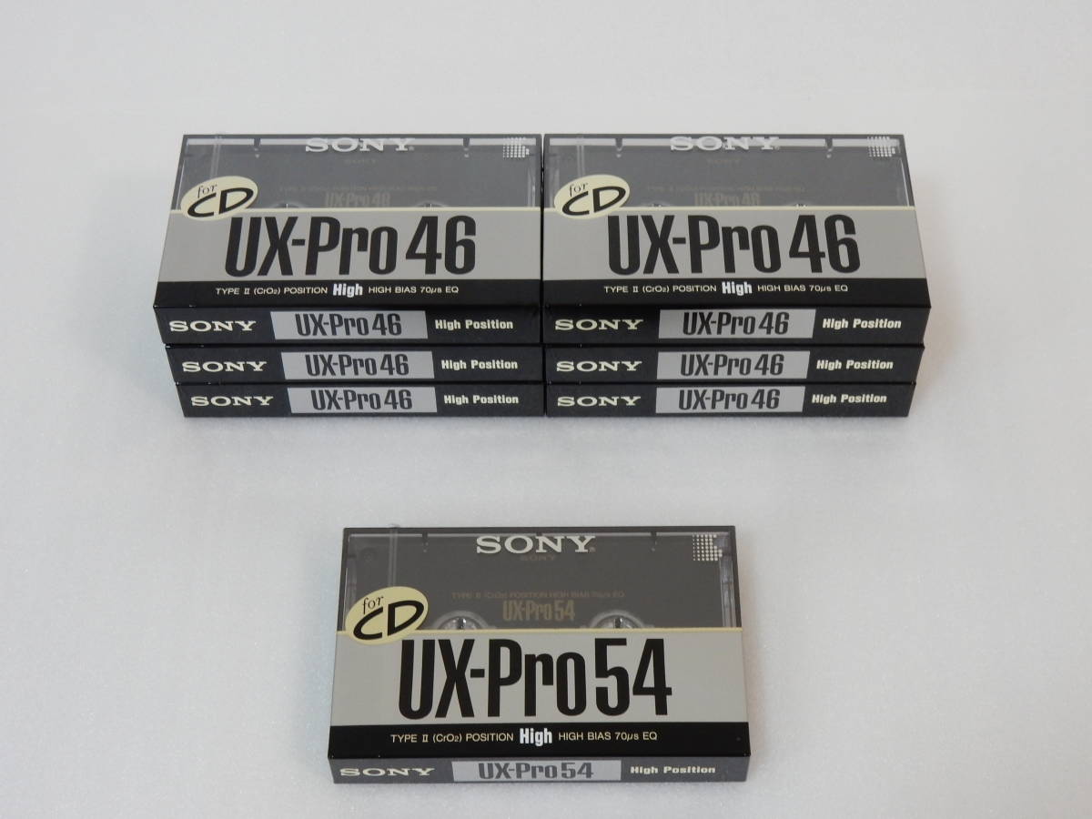 ★【 超希少品 高音質ハイポジ SONY UX-Pro 7本 新品未開封 】カセットテープ ソニー ★