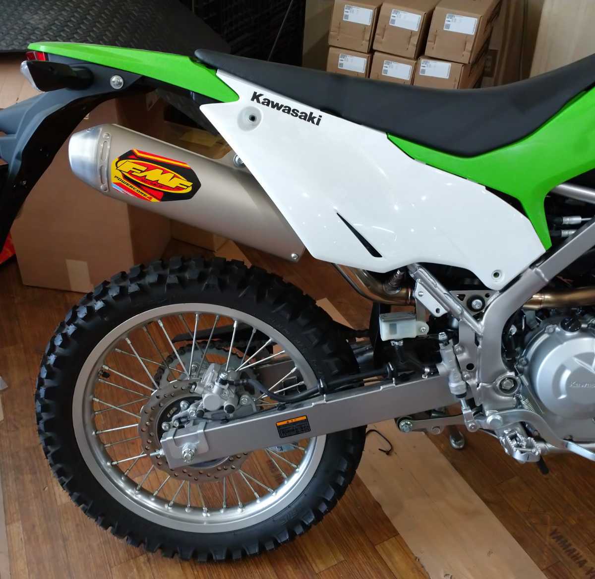 マルカワレーシング 試作品① FMF POWERCORE4SA スリップオンマフラー 