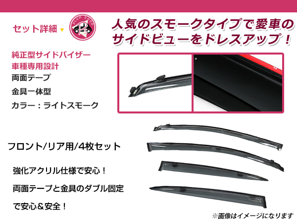 ライフ サイドバイザー jb5 ホンダ JB5⁄JB6⁄JB7⁄JB8専用ドアバイザー 