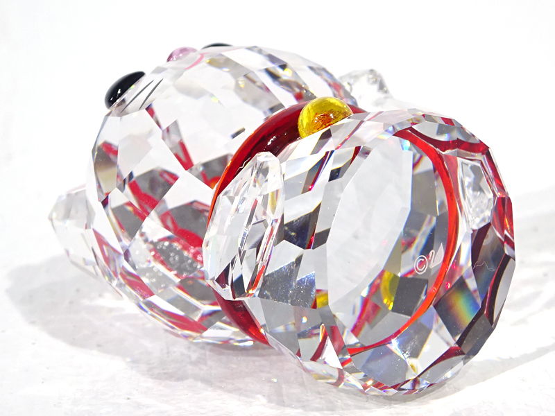 ☆中古☆SWAROVSKI クリスタルフィギュア 招き猫 Lucky Cat