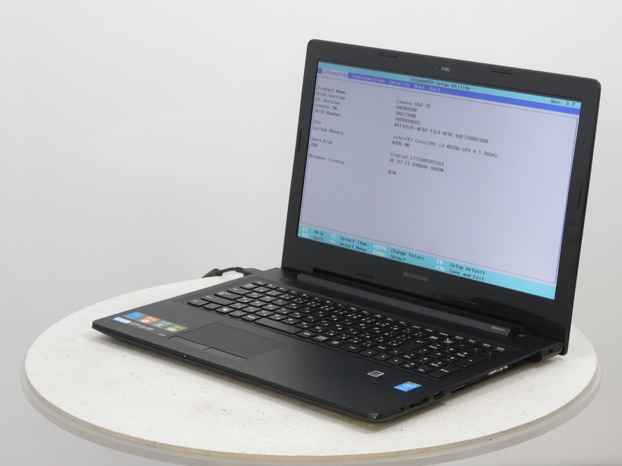 lenovo 20351 G50-70 Core i3-4030U 1.90GHz 4 GB 120 GB SSD□現状