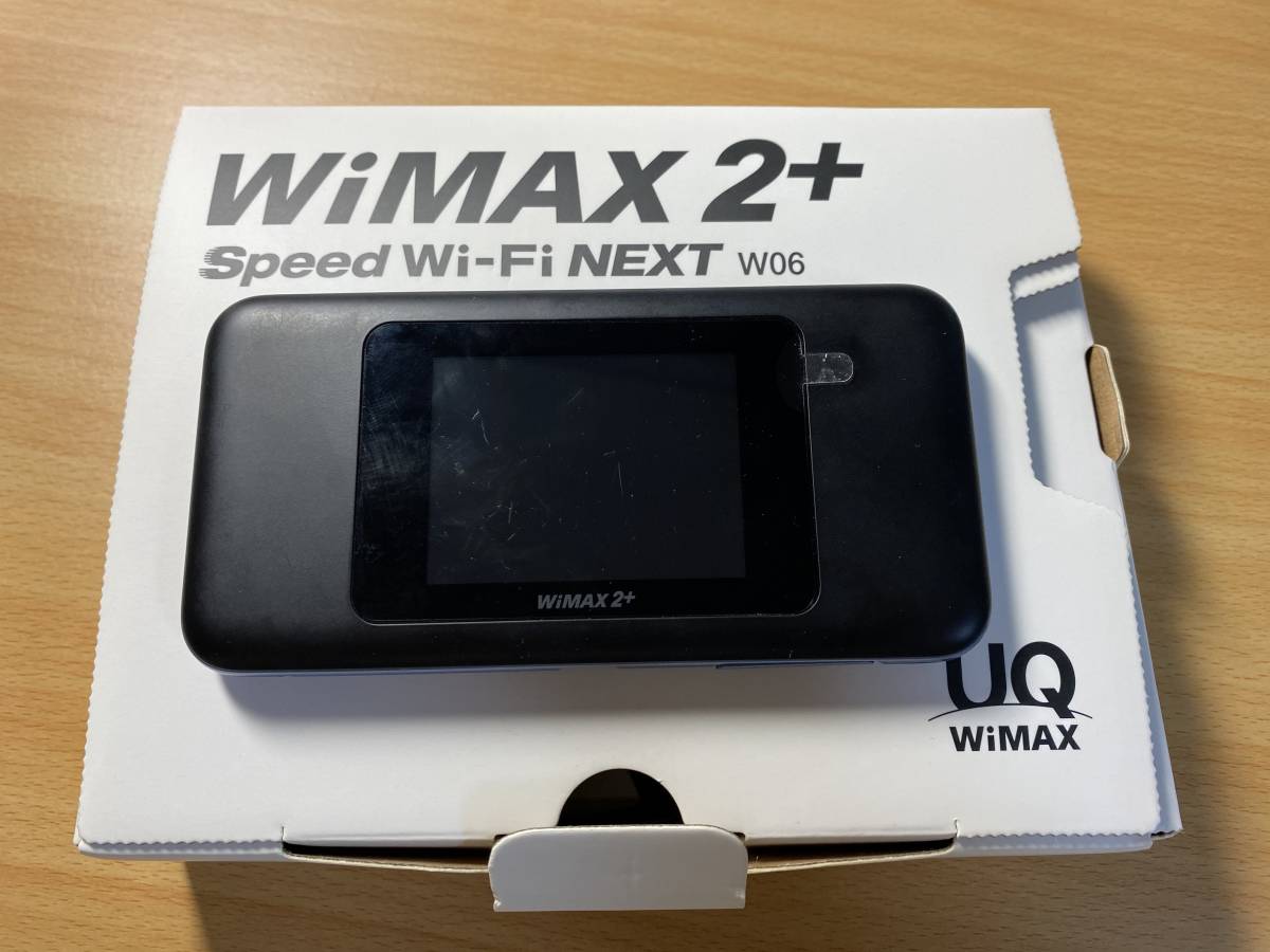 美品 SIMフリー UQ WiMAX 2+ Speed Wi-Fi NEXT W06 モバイルルーター 