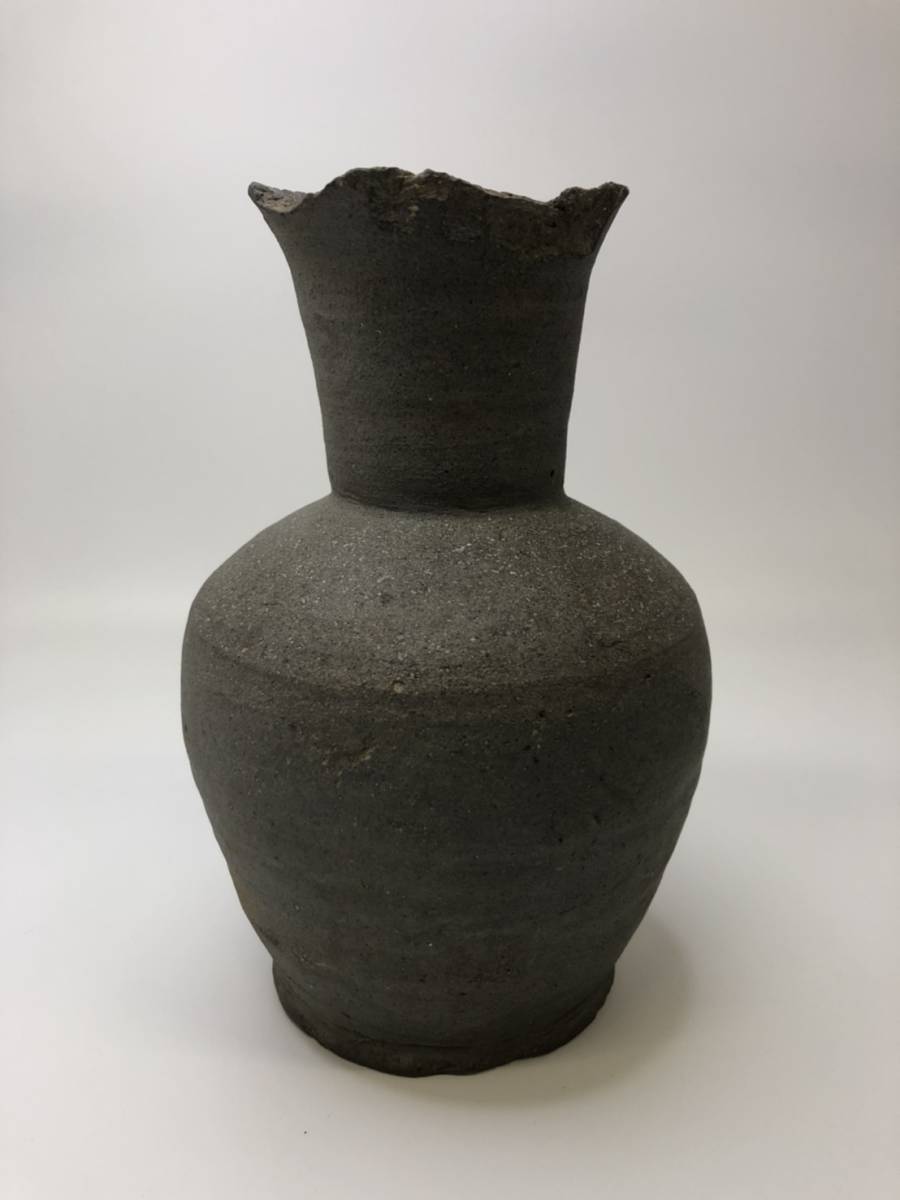 希少品】平安時代 須恵器 長頸壷 共箱 花瓶 花器 壺 （奈良～平安時代）
