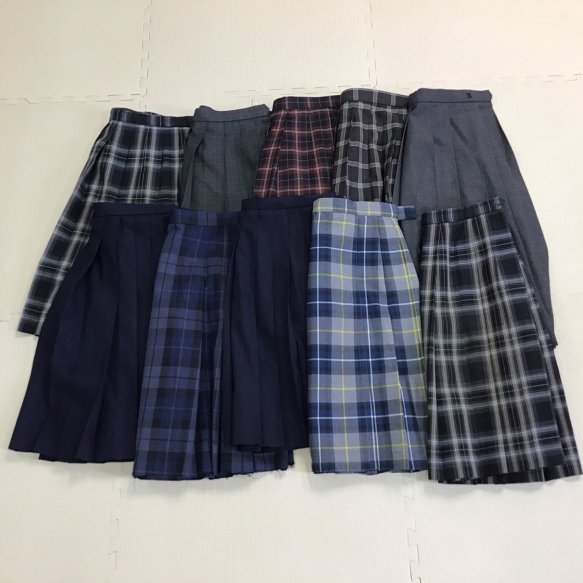 O F6 大阪方面 スカート 10枚セット 大きいサイズ W69 W72 W73 W75 W78 チェック柄 Elle 制服 女子学生 中学校 高校 学生服 学生 学生服 売買されたオークション情報 Yahooの商品情報をアーカイブ公開 オークファン Aucfan Com