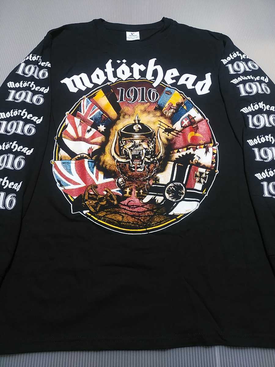 【新作入荷，高品質】 MOTORHEAD 長袖 Tシャツ 1916 黒M ロンT モーターヘッド / celtic frost venom slayer metallica sodom possessed helloween(Tシャツ)｜売買されたオークション情報、yahooの商品情報をアーカイブ公開 - オークファン Tシャツ