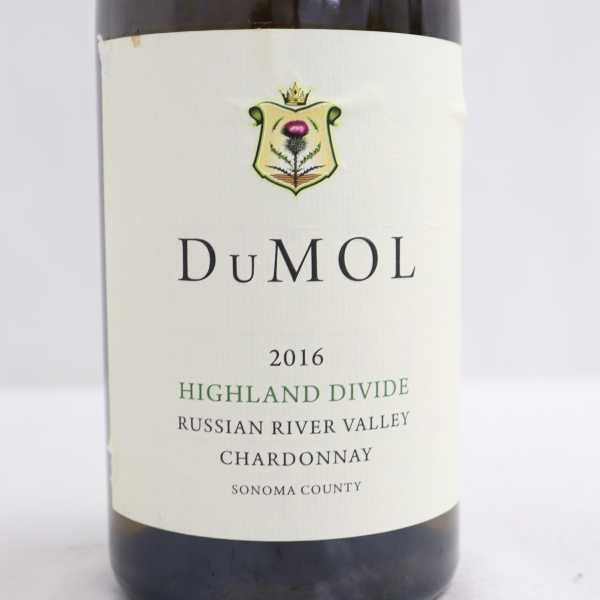 シャルドネ DuMOL(デュモル)ハイランドディバイド2016 カリフォルニア