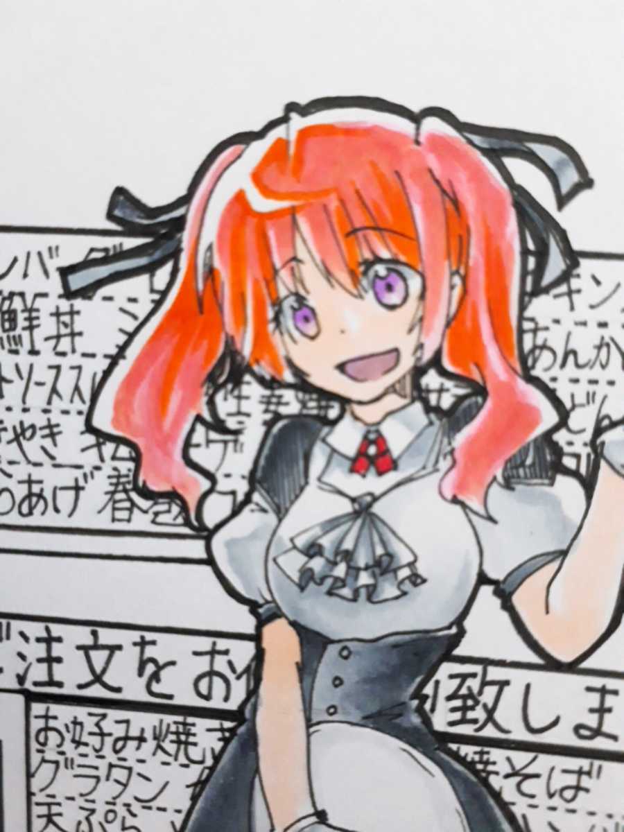 はがきサイズ 手書きイラスト 女の子 ウェイトレス 空腹 オリジナルイラスト 手描きイラスト ハガキサイズ ポストカード 葉書 手描きイラスト 売買されたオークション情報 Yahooの商品情報をアーカイブ公開 オークファン Aucfan Com