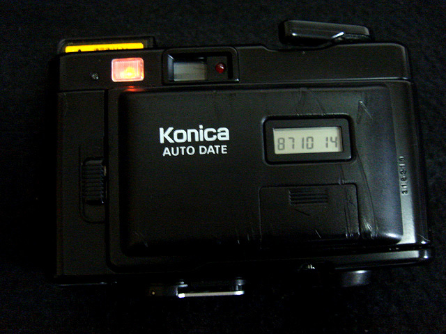 316 試写済 コニカ C35 EF3D 黒 konica c35ef3d black 昭和レトロ