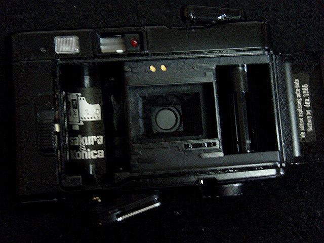 316 試写済 コニカ C35 EF3D 黒 konica c35ef3d black 昭和レトロ