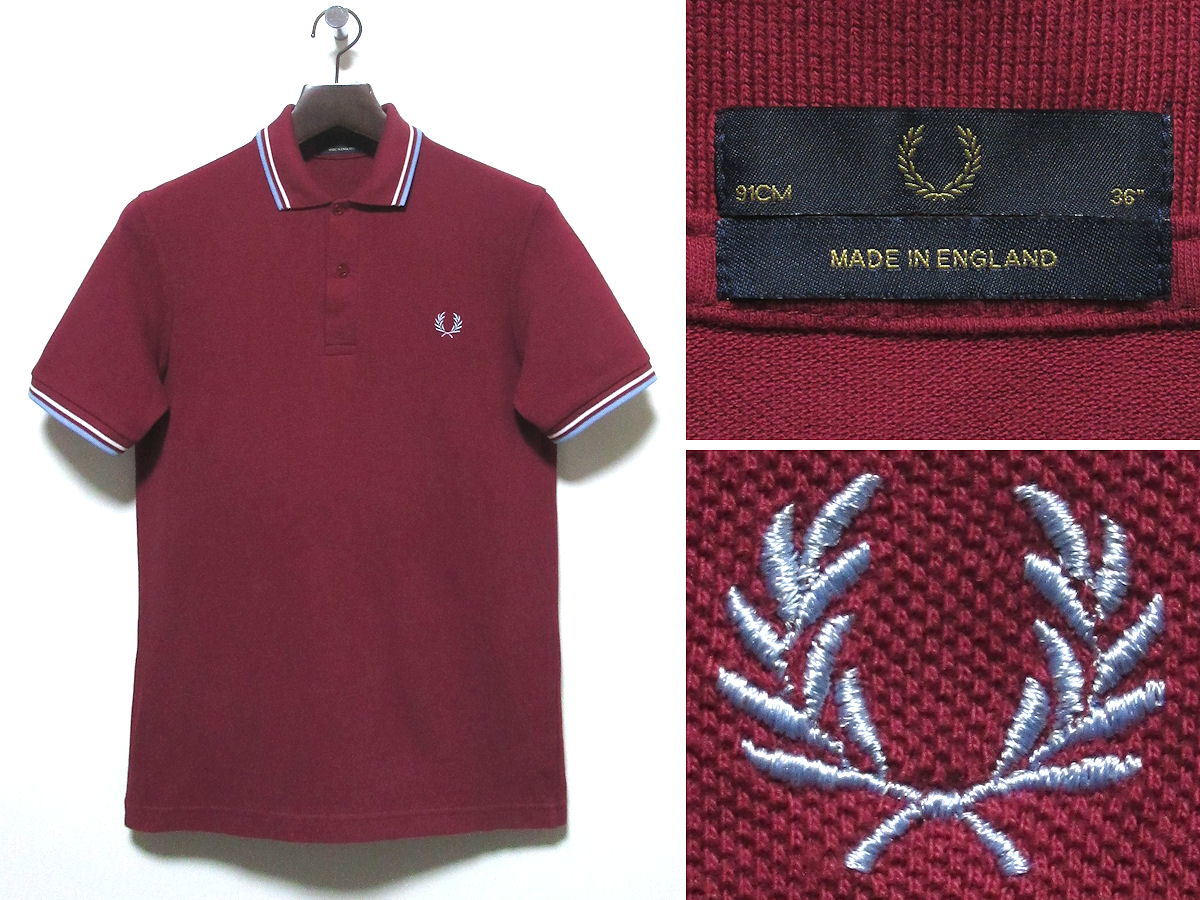 イングランド製 FRED PERRY フレッドペリー M12N ツインティップド 