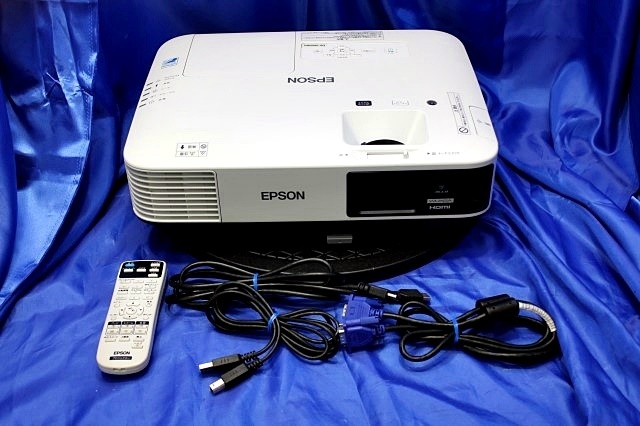 ☆153H/142H☆ EPSON ビジネスプロジェクター 3LCD方式 4200lm ◆EB-1985WU/リモコン&&HDMI・USB・VGAケーブル付き◆ 35802Y