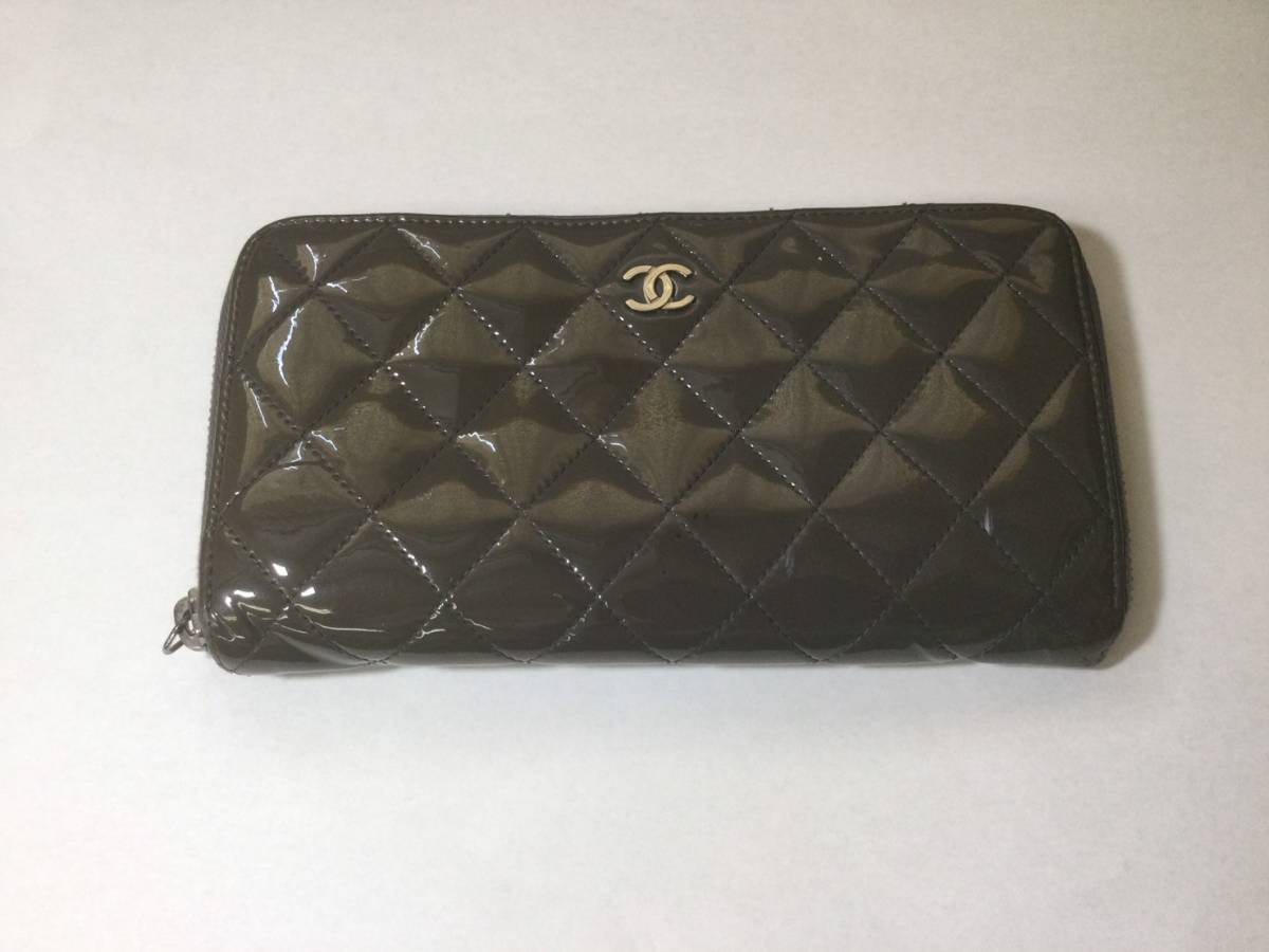CHANEL シャネル エナメル 長財布【ジャンク】 長財布 シャネル 