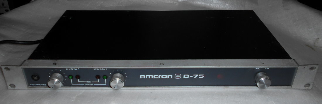 動作品 CROWN D-75 AMCRON クラウン 業務用パワーアンプ AMCRON パワーアンプ D-75 CROWN - クラウンD75（アムクロンD75