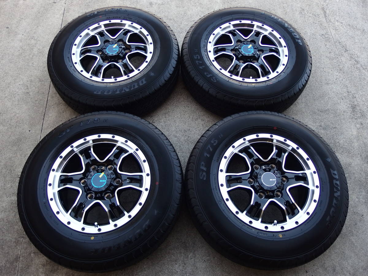 MONZA HI-BLOCK REXX + DUNLOP SP175N 195/80R15 107/105L 4本セット NV350 キャラバン