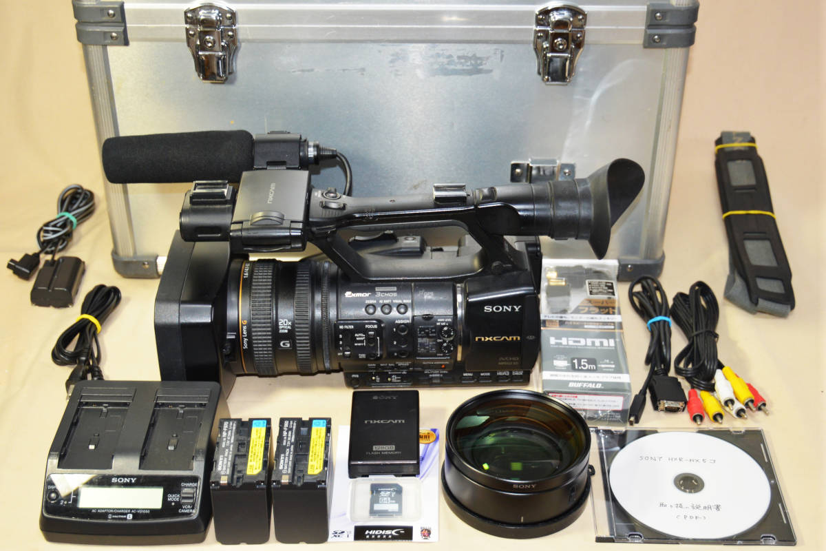 Sony 業務用HXR-NX5J、フラッシュメモリーと本体とバッテリー2個セット Sony 業務用HXR-NX5J、フラッシュメモリーと本体とバッテリー2個セット