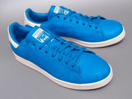 美品!! 限定 15年 adidas Originals スタンスミス 青 レザー 29ｃｍ