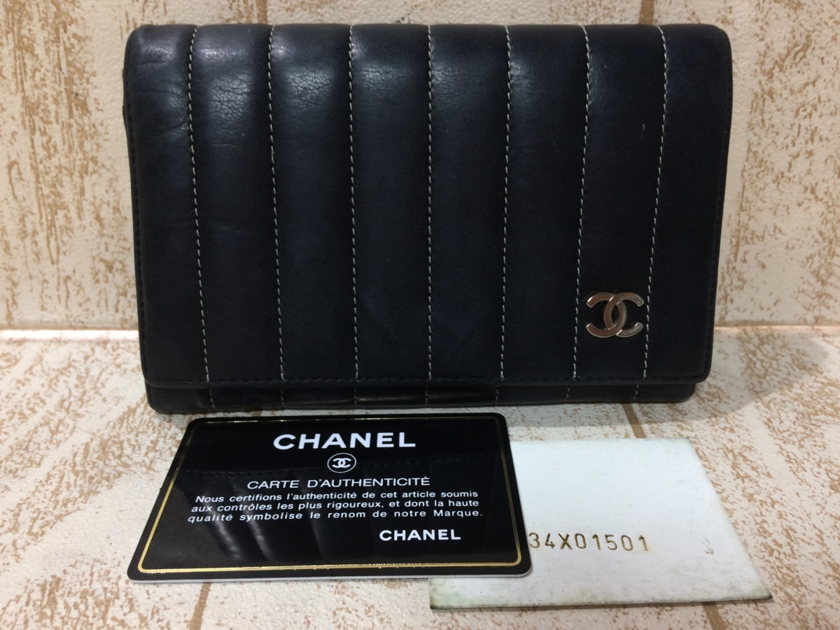 CHANEL マドモアゼル シャネル 財布 長財布 ブラック MADEMOISELLE