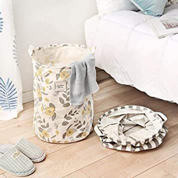北欧 イエロー 直径35cm 高さ45cm Duofire ランドリーバスケット 洗濯物用かご 綿麻生地 撥水加工 大容量布製雑 リビング収納 売買されたオークション情報 Yahooの商品情報をアーカイブ公開 オークファン Aucfan Com