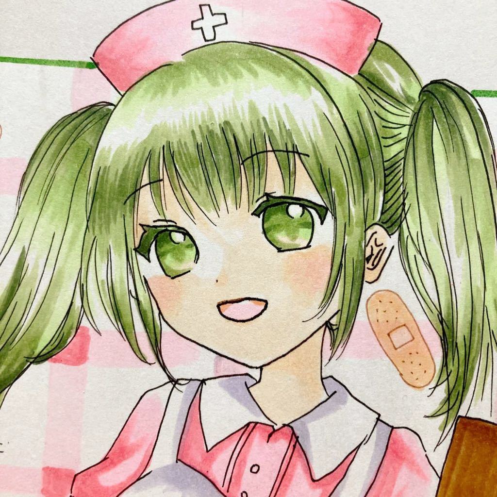 定番人気，人気SALE ナース服 ピンク職業制服 オリジナル 手描きイラスト(手描きイラスト)｜売買されたオークション情報、yahooの商品情報をアーカイブ公開 - オークファン 手描きイラスト