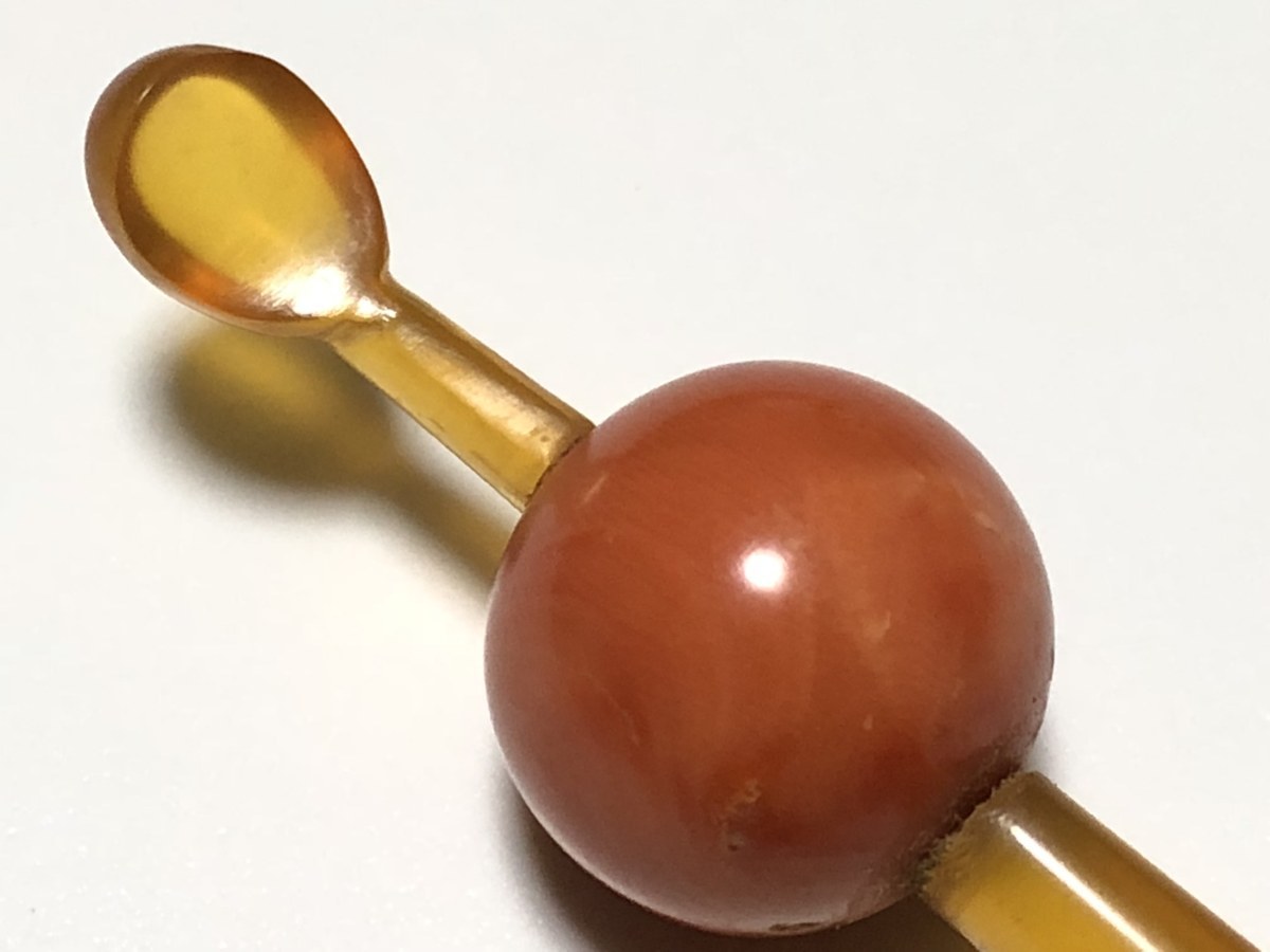 激安大特価，新品 アンティーク 本鼈甲 白甲 本珊瑚 12.0g 1.7㎝玉 玉簪(かんざし)｜売買されたオークション情報、yahooの商品情報をアーカイブ公開 - オークファン かんざし
