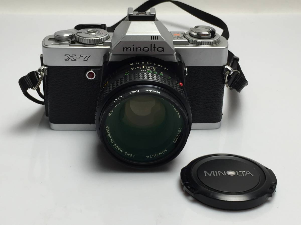 ☆minolta ミノルタ X-7 レンズ MC ROKKOR-PF 1:1.7 f=50mm フィルター