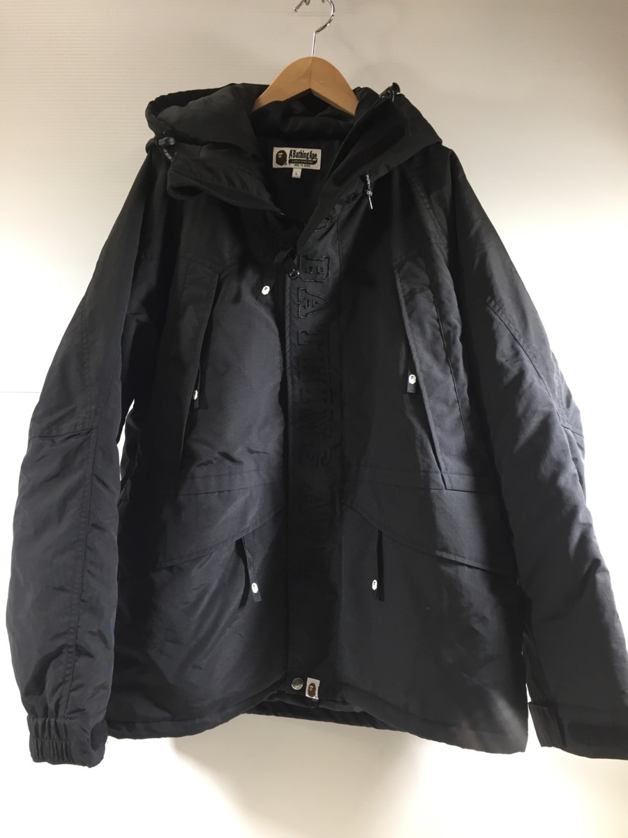 A BATHING APE ベイシングエイプ 中綿ジャケット ブラック 黒