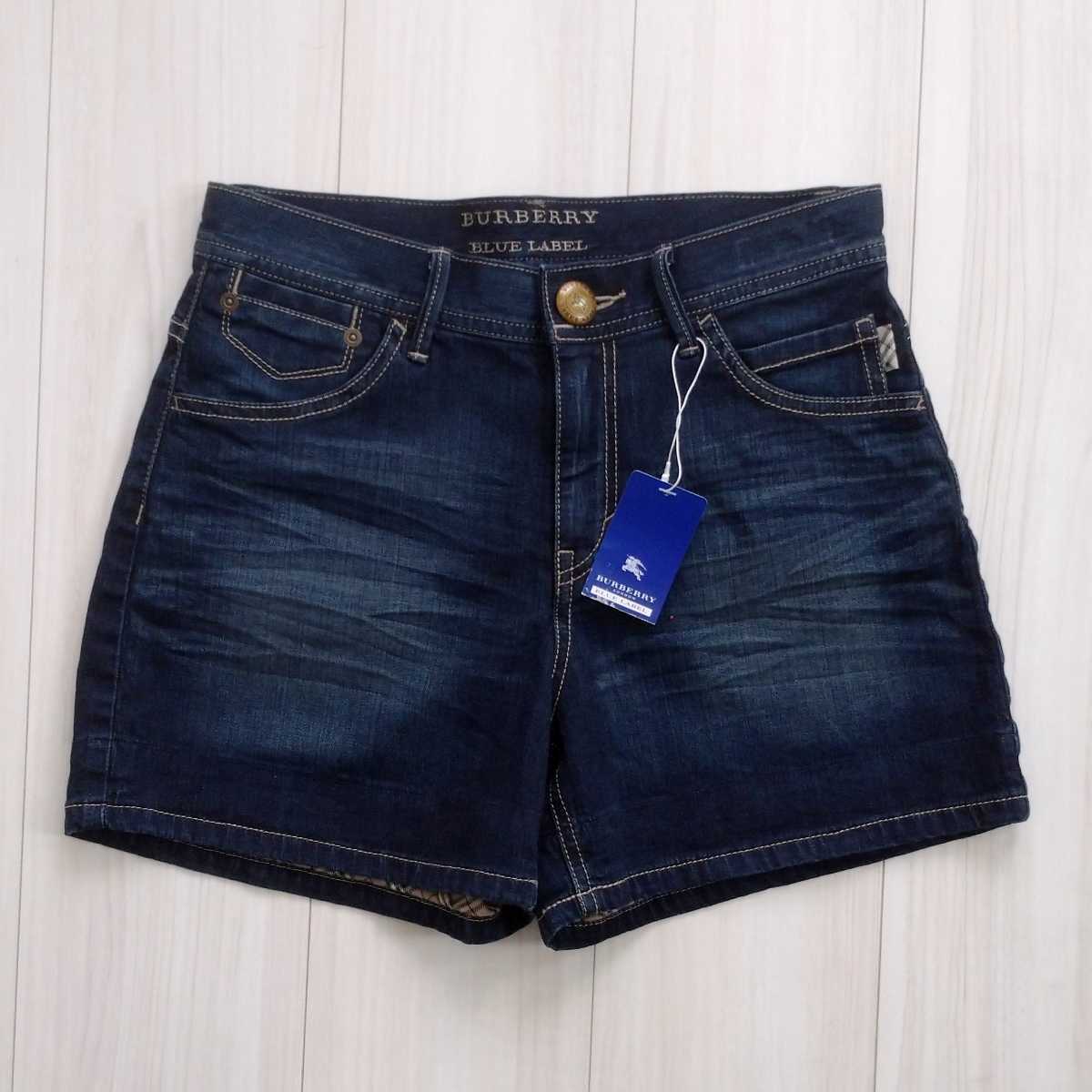 新品 BURBERRY BLUE LABEL ストレッチ ショートパンツ 36 レディース