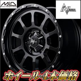 4本価格 MID マルカ ナイトロパワー M10パーシングJ 16インチ 5.5J +20 139.7 5H セミグロスブラック ジムニー JB64 JB23