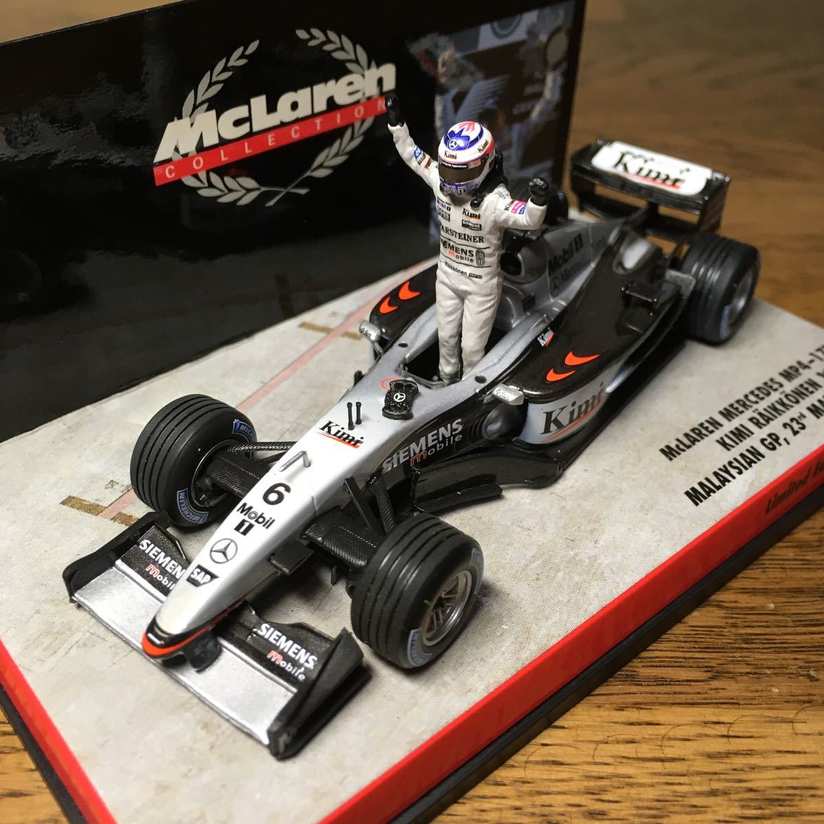 1/43 MP4-17D K.RAIKKONEN 1st WIN MALAYSIAN GP，23rd MARCH 2003