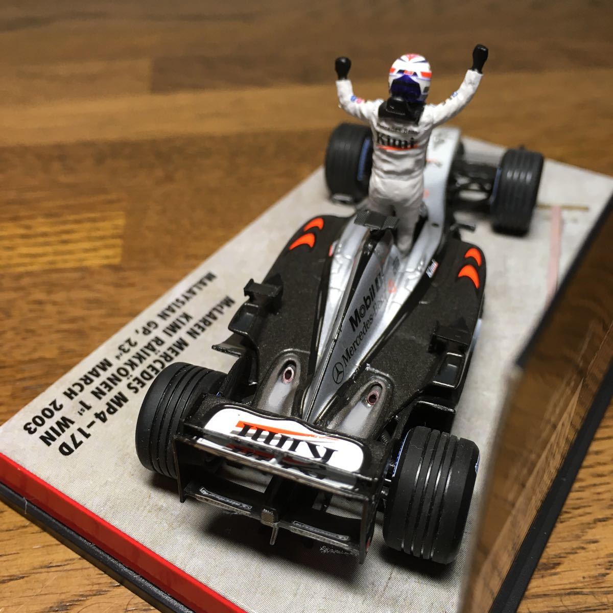 1/43 MP4-17D K.RAIKKONEN 1st WIN MALAYSIAN GP，23rd MARCH 2003