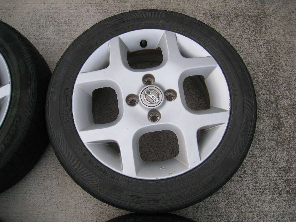 日産純正アルミ キューブ 送料込み 175／60 R 15 2022年 タイヤ Z11