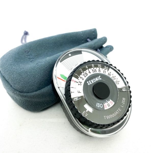 【極美品】SEKONIC TWINMATE L-208 セコニック ツインメイト 露出計 入射・反射測定 ケース付き C995