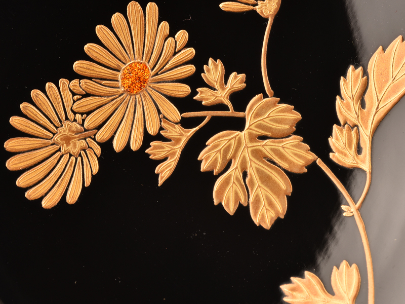流】輪島屋善仁作 草花絵替り蒔絵煮物椀五客 共箱 CZ176 Yahoo