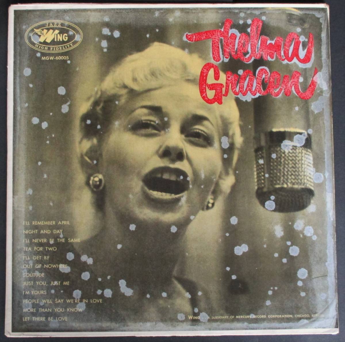 Gracen Thelma LP 0 1st Press Very Rare Wing MGW-60005 Georgie 