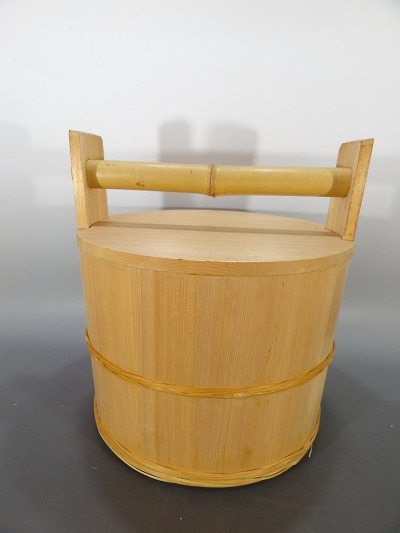 8Wi/Hh6 木製 桑木地 本桑 大徳寺形 莨盆 煙草盆 茶道具 桐箱 大徳寺形