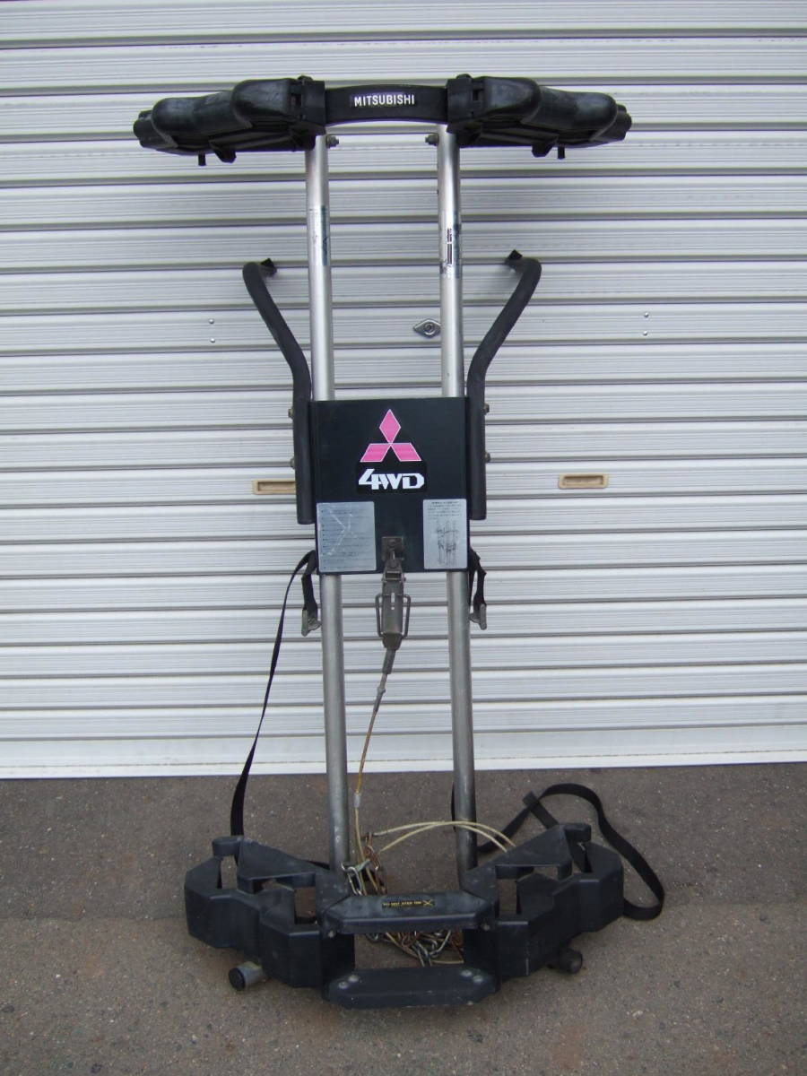 ☆三菱 純正 背面スキーキャリア 4セット用 カギ2本付き 中古品  