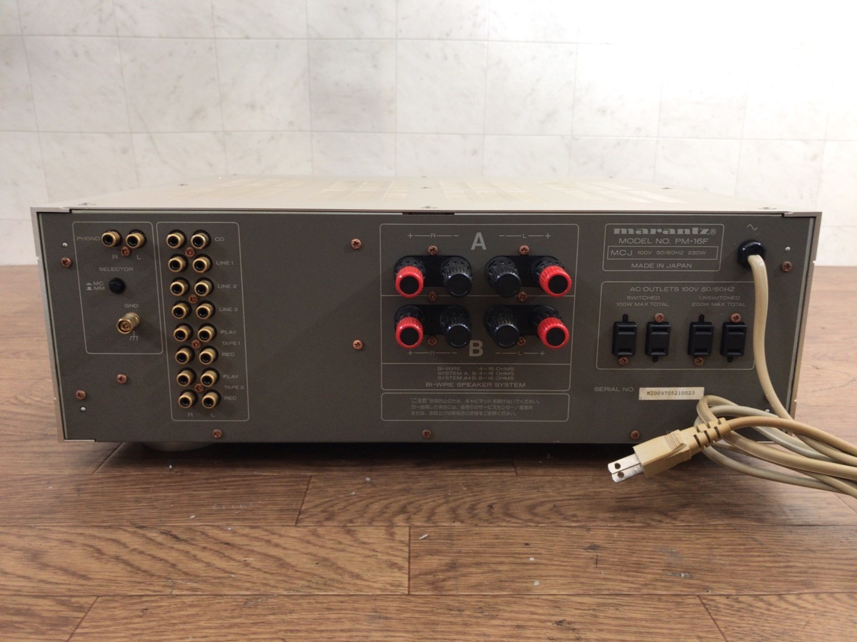 Marantz PM-16 - | Yahoo!オークション 「pm-16f」オーディオ機器の