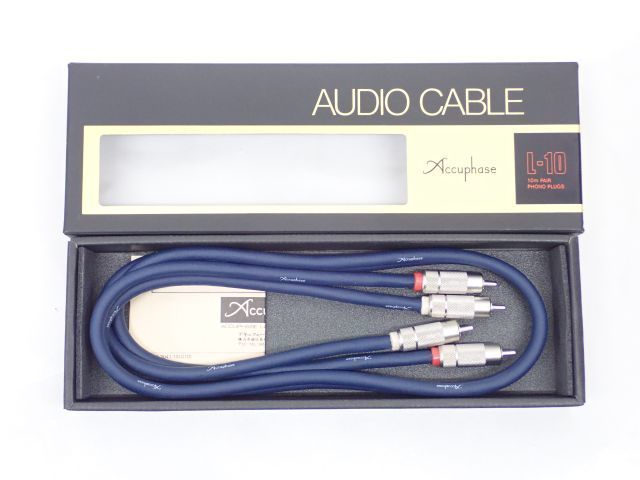 Accuphase RCAケーブル 1.0m ペア新品 音響用ケーブル 家電、AV
