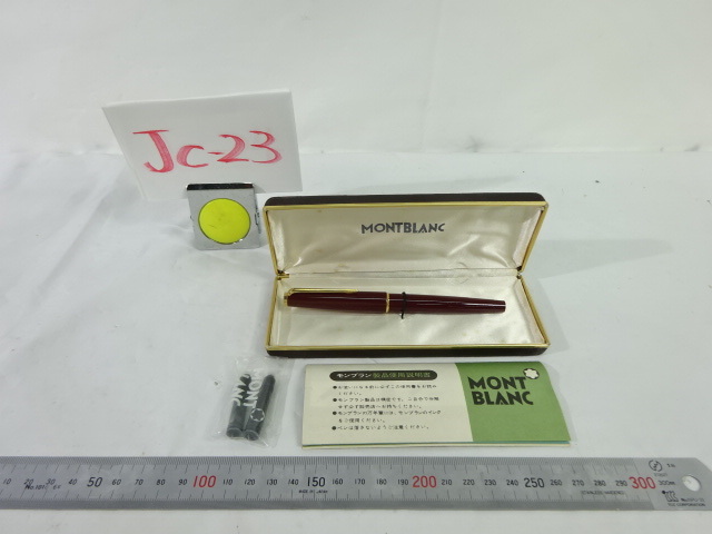JC-23〒/MONTBLANCモンブラン 585 14K? 万年筆 ドイツ製 筆記用具 全長約13.5cm ビジネス ファッション小物アクセサリー