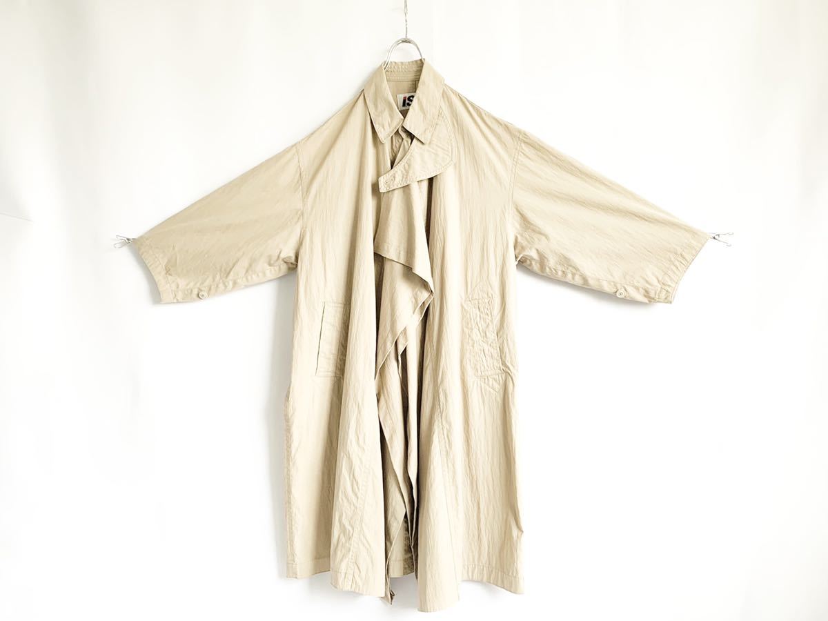 希少 1980s I.S issey miyake イッセイミヤケ デザイントレンチコート  
