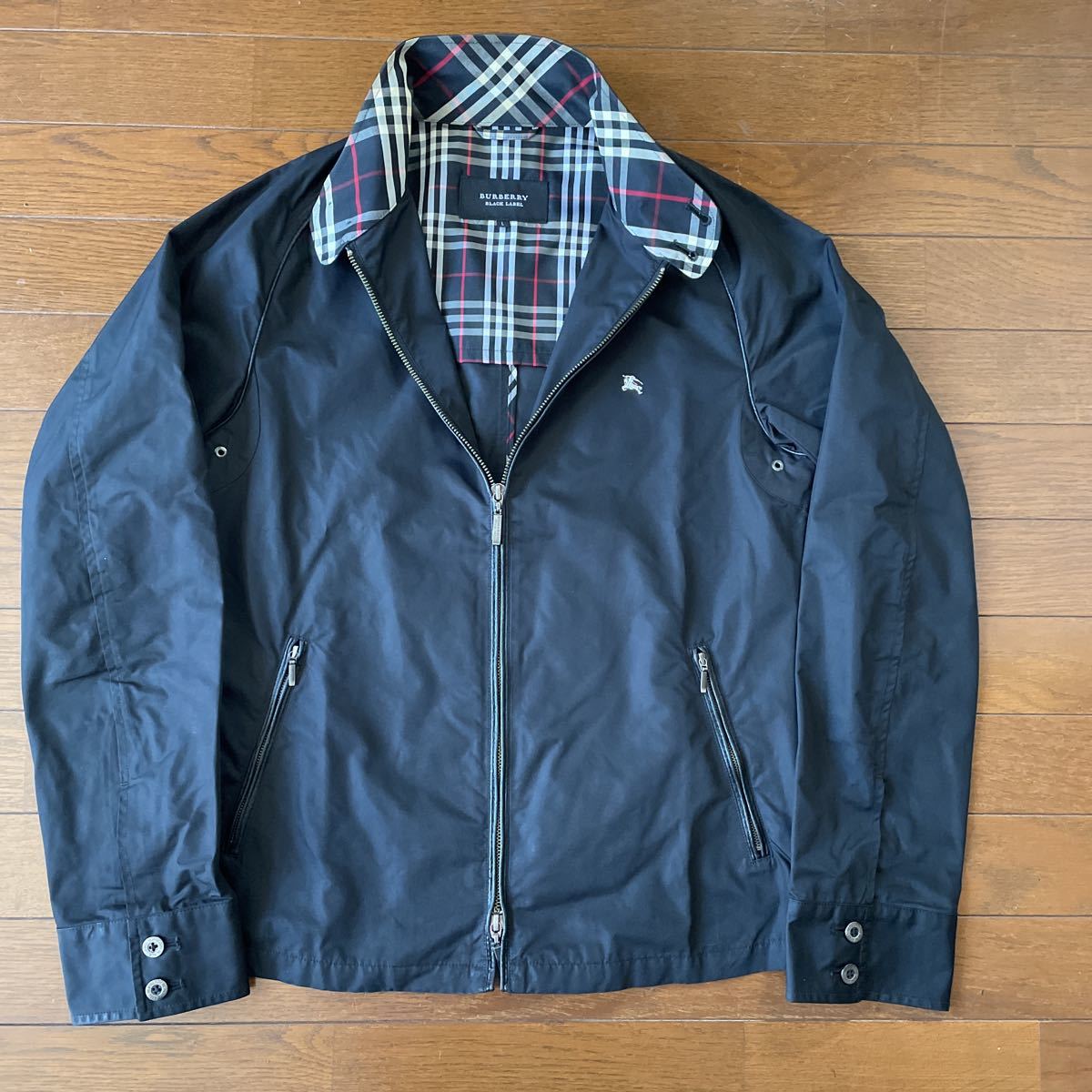 バーバリーブラックレーベル☆ジップアップジャケット BURBERRY BLACK LABEL
