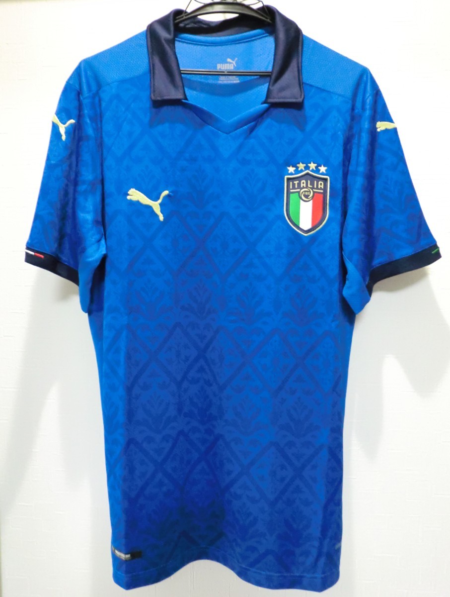 PUMA プーマ FIGCイタリア代表ユニフォーム レプリカシャツ 半袖 青色